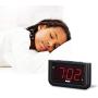 RCA Digital Alarm Clock - Large 1.4'' LED Display with Brightness Control and Repeating Snooze, AC Powered – Compact, Reliable, Easy to Use Black