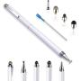 Stylus for Touch Screens - Penyeah DIY [4-in-1] High Sensitivity and Precision Disc Stylus Pen, Universal for iPad, iPhone, Tablets All Capacitive Touch Screens with 4 Replacement Tips - White