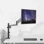 WALI Premium Single LCD Monitor Desk Mount Fully Adjustable Gas Spring Stand for One Screen up to 32 inch, 17.6lbs Weight Capacity (GSDM001), Black