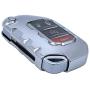 Silver Soft TPU Key Fob Cover Case Remote Protector Holder Glove for 2018 2019 2020 2021 Jeep Wrangler JL JLU Gladiator JT Rubicon Sahara JLU