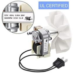 Universal Bathroom Vent Fan Motor Replacement Electric Motors Kit Compatible with Nutone Broan 50CFM 120V