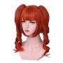 Honcloud Short Bob Wigs with Two Ponytails Air Bang Lolita Cute Cosplay wig Party Hair (orange£