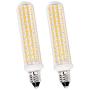 E11 LED Bulb, Dimmable 100W E11 Halogen Bulb Replacement, 9W 1100lm Patented Product,E11 Mini Candelabra Base, for Indoor Decorative Lighting,Warm White 3000K, 2-Pack