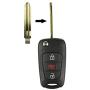 qualitykeylessplus Two Standard Key Blade Replacements for Kia Flip Remote Uncut Blank