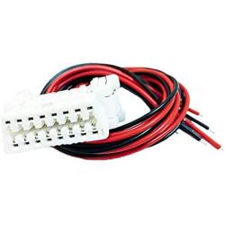 E-Car Connection 16-Pin Female Connector OBD2 Fixed Harness OBDII Assembled Plug Dash Port Wires (for Toyota/Honda/Truck Vehicles)