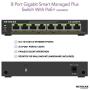 NETGEAR 8 Port PoE Gigabit Ethernet Plus Switch (GS308EPP) - with 8 x PoE+ @ 123W, Desktop/Wall Mount