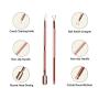 Mea Tira 4-IN-1 Multi-functional Manicure AMD Pedicure Tool,Cuticle Trimmer withCuticle Pusher,Salon Ievel Cuticle RemoverCuticle Nippers,Professional Stainless SteelCuticle Cutter (Rose Gold)