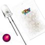 Novelty Place 100 Pcs 5mm Pink LED Diode Lights - [Ultra Bright] Clear Transparent DC 3V 20mA Emitting Diodes LEDs Bulb - DIY Science Project Electronics Components Lighting Kit