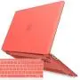 IBENZER New 2020 MacBook Air 13 inch Case M1 A2337 A2179 A1932 Plastic Hard Shell Case with Keyboard Cover for Apple Mac Air 13 Retina Display with Touch ID (2018-2020), Coral Orange, MMA-T13LCOR+1