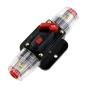 JIAKUPA 12V-24V DC 10A Fuse Holder Fuse Inverter with Manual Reset for Car Audio, Stereo Switch and Solar Inverter System