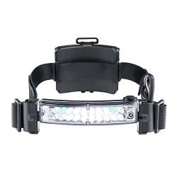 FoxFury Command+ LoPro White/Green LED Helmet Light, Rechargeable Fire and Impact Resistant, Waterproof, 100 Lumens