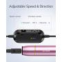 AEVO Electric Nail Drill Kit (2020), Upgraded USB Manicure Filer Sander Polisher W/ 11X Changeable Filing Bits, 1X Cleaning Brush 36X Sanding Bands, Pink