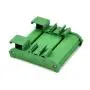 Electronics-Salon DIN Rail Mount Carrier, for 110mm x 72mm PCB, Housing, Bracket.