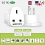 UK to US America Plug Adapter , LENCENT 2 PACK Grounded USA Visitors Travel Converter , Converts all TYPE G Plugs from United Kingdom UK Singapore Malaysia UAE Ireland Malta Hongkong and etc. (Type B)