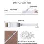 Cat 6 Ethernet Cable 50 ft White, Solid Flat Internet Network Computer Wire – Faster Than Cat5e/Cat5/network LAN Patch Cords, High Speed Cat6 LAN Wire with Clips& Snagless Rj45 Connectors for Router