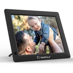 Digital Picture Frame, Crosstour 8 Inch Electronic Photo Frame, Music / Video / Calendar / Alarm, 4:3 HD Display with Remote Control, Automatic Rotation, Christmas / New Year / Birthday Gift