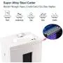 WOLVERINE 10-Sheet Super Micro Cut High Security Level P-5 Heavy Duty Paper/CD/Card Ultra Quiet Shredder for Home Office by 40 Mins Running Time and 6 Gallons Pullout Waste Bin SD9112(White ETL)