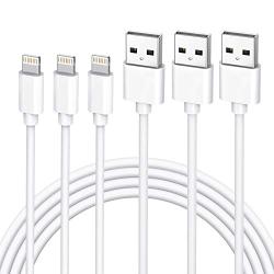 iPhone Charger [MFi Certified] 3Pack 10FT Lightning Cable S-10WH iPhone Charging Cable Cord Compatible iPhone 12/12 Pro/11 Pro/11 Pro Xs MAX XR X 8 8 Plus 7 7 Plus 6 6s 6 Plus SE 5 -White