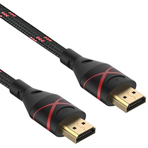 Rankie HDMI Cable, 4K Ready, 30AWG Nylon Braided, High-Speed HDTV Cable, Supports Ethernet, 3D, Audio Return, 6 Feet