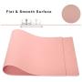 Leather Desk Pad - (35.5 X 15.7 Inch) Desk Accessories Desk Protector Extended Mouse Pad for Office/Home Accessories Writing Pad for Top of Desks (Pink)