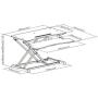 Dual Monitor Stand Up Desk | Desk Riser 32 Inch Wide by The House of Trade | Height Adjustable desks for Standing and Sitting