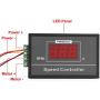 Yosooo DC 6-60V 12V 24V 36V 48V 30A Adjustable PWM Motor Speed Controller Digtal Display DC Motor Control Governor Start Stop Switch