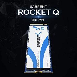 Sabrent Rocket Q 8TB NVMe PCIe M.2 2280 Internal SSD High Performance Solid State Drive R/W 3300/2900MB/s (SB-RKTQ-8TB)