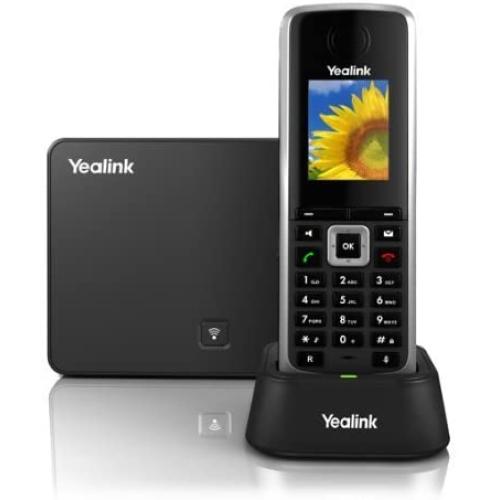Yealink W52P DECT Cordless IP Phone and BaseStation. 1.8-Inch Color LCD. 10/100 Ethernet, 802.3af PoE, Power Adapter Included