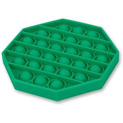 Push Pop Bubble Sensory Toy - Autism Special Needs Stress Reliever Silicone Stress Reliever Toy，Squeeze Sensory Toy for Kids (Green, Octagon)