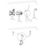 IKEA - SIGNUM Cable management, horizontal, silver color (FBA) 3-Pack