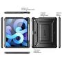 SUPCASE Unicorn Beetle Pro Series Case Designed for iPad Air 4 (2020) 10.9 Inch, with Pencil Holder & Built-in Screen Protector Full-Body Rugged Heavy Duty Case (Black)