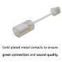 Telephone Cord Detangler, Uvital Anti-Tangle Telephone Handset Cable 360 Degree Rotating Landline Swivel Cord Untangler White (8 Pack)