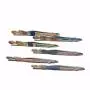 Tvoip 6Pcs Professional Girl Eyebrow Tweezer Stainless Steel Slanted Eyebrow Tweezers Eyebrows Hair Remover Tools Cosmetics Beauty (random color)