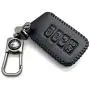 ROMASO Key Fob Cover fit for Lexus,Smart Key Fob Case Cover for Lexus ES350 GS300 GS350 GS430 GS450h ISC IS250 IS350 LS460 LS600h RX350 RX300 GX470 GX460,Leather Key Fob Shell,Black