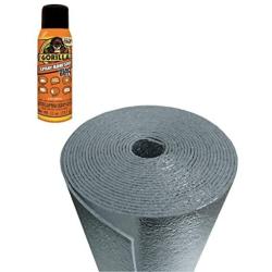 American Wholesale Superstore 4x 58 Roll (232 Sqft) Car Van SUV RV Camper Vehicle Automotive Thermal Insulation Sound Deadener & Radiant Heat Barrier Mat + Gorilla Glue Adhesive Spray KIT