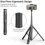 ATUMTEK 51'' Selfie Stick Tripod, All in One Extendable Phone Tripod Stand with Bluetooth Remote 360° Rotation for iPhone and Android Phone Selfies, Video Recording, Vlogging, Live Streaming - Black ATUMTEK 51'' Selfie Stick Tripod, All in One Extendable Phone Tripod Stand with Bluetooth Remote 360° Rotation for iPhone and Android Phone Selfies, Video Recording, Vlogging, Live Streaming - Black