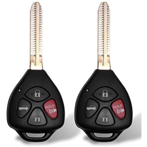 Tyranway Car Key Fob Compatible with Toyota Camry 2007-2010 Keyless Entry Remote Control Uncut Flip Replacement for HYQ12BBY with 4D67 Chip