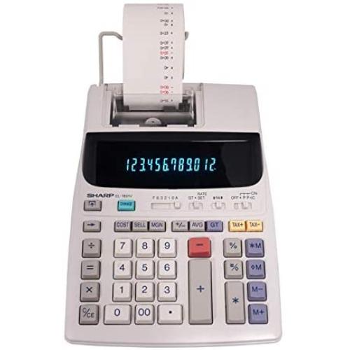 Sharp EL-1801V Two-Color Printing Calculator 2.1 Lines/Sec 4'' Black/Red
