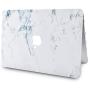 KECC Laptop Case Compatible with Old MacBook Pro 15'' Retina (-2015) Plastic Case Hard Shell Cover A1398 (White Marble)