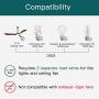 Smart Ceiling Fan Control and Dimmer Light Switch, Neutral Wire Needed, Treatlife Single Pole Wi-Fi Light Switch Fan Speed Control, Works with Alexa/Google Home, Smart Home Remote Control (1PACK)