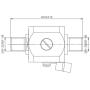 F Type Lightning Arrestor Female to Female Square 3GHz 75 ohm with 90V Gas Tube Discharge TV Surge Protector Surge Arrester