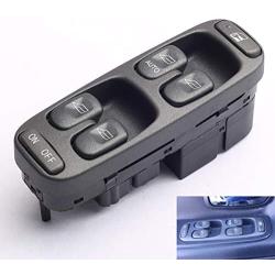 CENTAURUS Master Control Power Window Switch Front Driver Side Replacement for 1998-2000 Volvo V70 S70 XC70 - Replace Part# 8638452 Power Window Switch