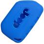 Qty(2) Alegender Silicone 3-Btn Flip Key Cover Fob Case Skin Remote Jacket Holder Protector for 2018 2019 Jeep Wrangler JL Black Blue