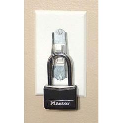 (Pack of 10) Garvin Industries Item TOGLOK, Switch Lock Bracket, Easily Slides Over Standard Toggle Switch, •Set to Either On Or Off Position, Insert Lock Through Holes to Secure in Position