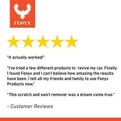 Fenyx Products Car Scratch Remover 12 oz Bottle with Applicator Pad - Easy Car Care with Professional Results - USA Made - Scratch Removal for Cars and Swirl Remover - Scratch Repair for Vehicles