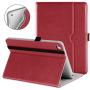DTTO iPad Mini 4 Case, Premium Leather Folio Stand Cover Case with Multi-Angle Viewing and Auto Wake-Sleep Function, Front Pocket for Apple iPad Mini 4 - Red