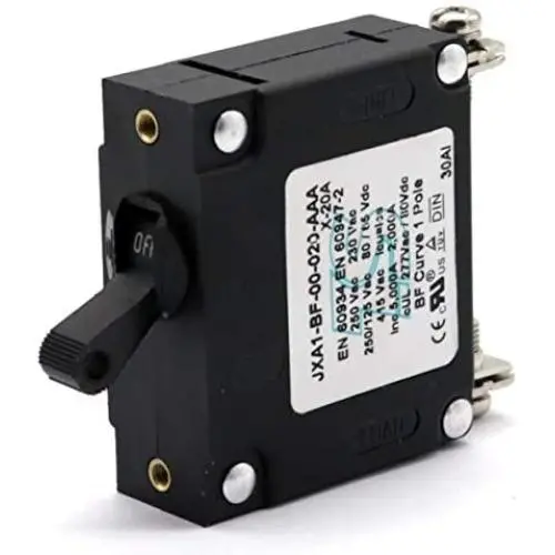 T Tocas 20A Toggle Single Pole Circuit Breakers Hydraulic Magnetic Circuit Protector AC or DC 80 V