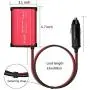 300W Car Power Inverter DC 12V to 110V AC Converter 4.8A Dual USB Charging Ports Car Charger Adapter (Red)