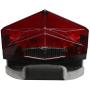 CICMOD Rear Fender Mount Red LED Tail Light Brake Lamp Turn Signals License Plate Light for Custom Off-Road Motorcycle Dirt Bike