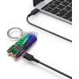 Mini Flashlight Keychain with Micro USB Rechargeable Tiny Flashlight,150 Lumen USB Rechargeable Small Pocket LED Torch Flashlight